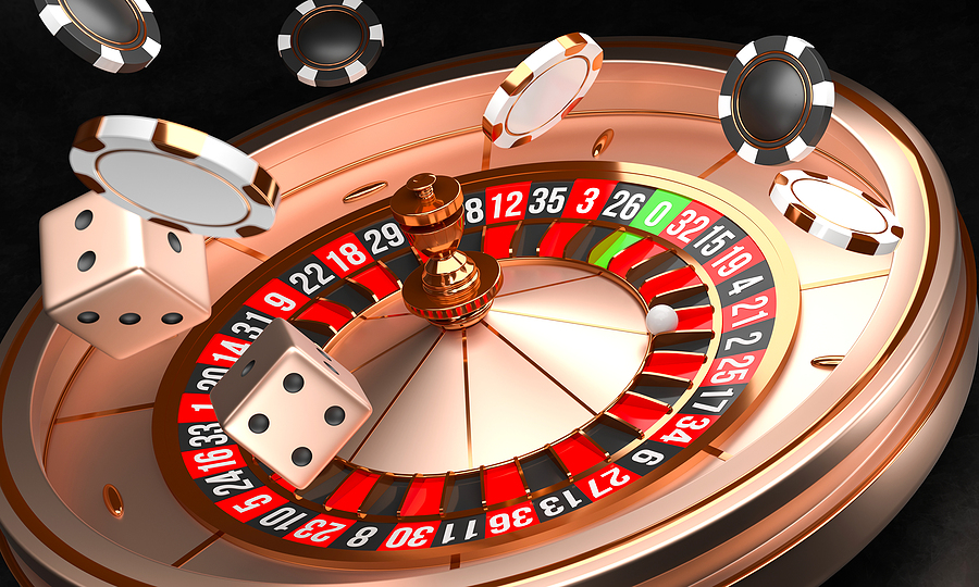 Person playing mobile casino games